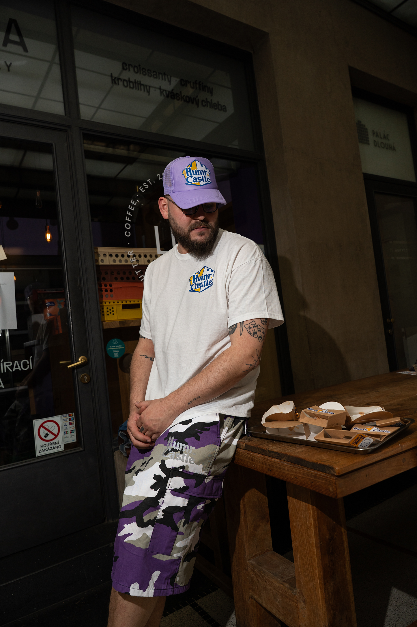 Humr. Castle Trucker Hat Violet