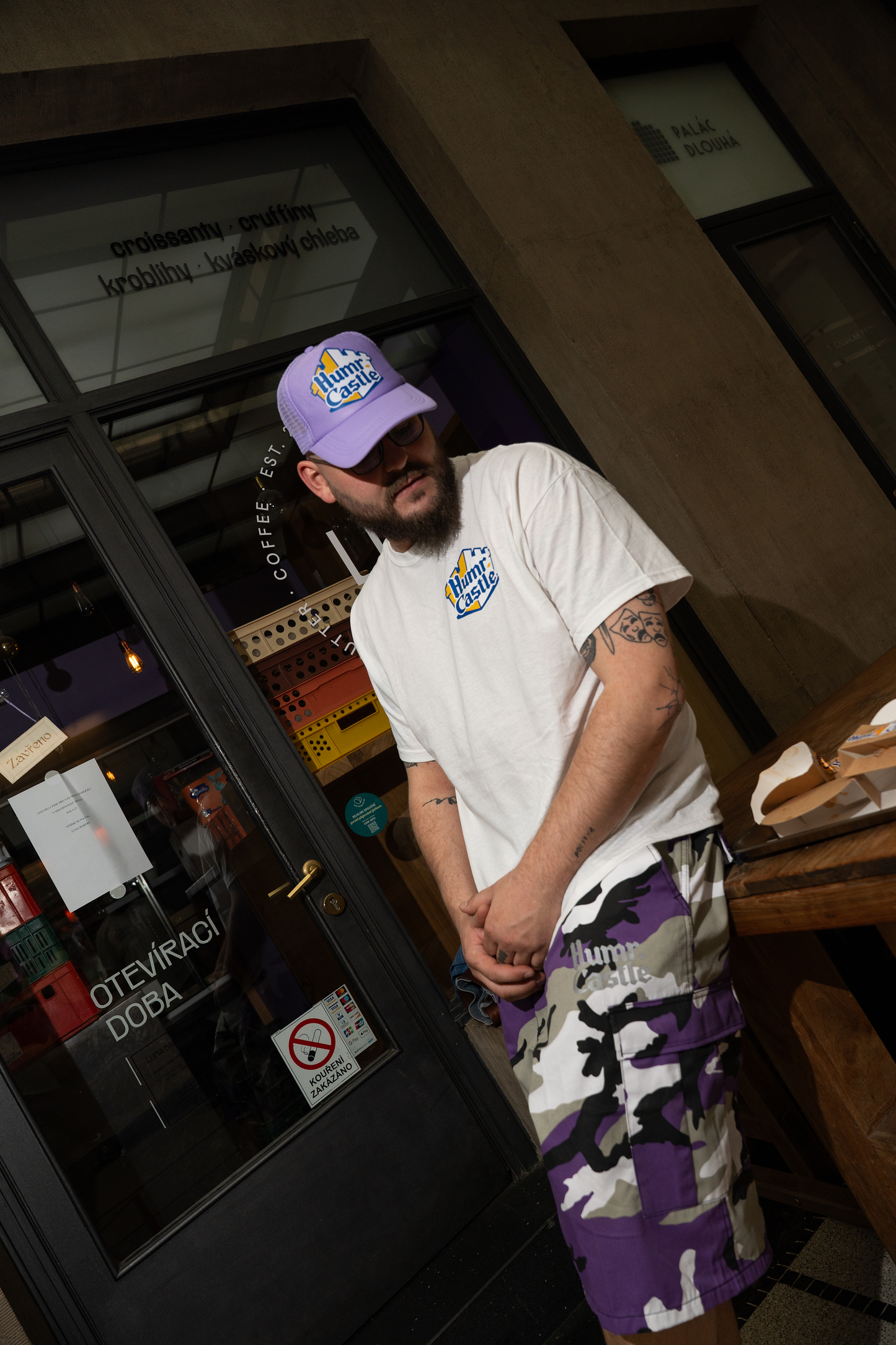 Humr. Castle Trucker Hat Violet