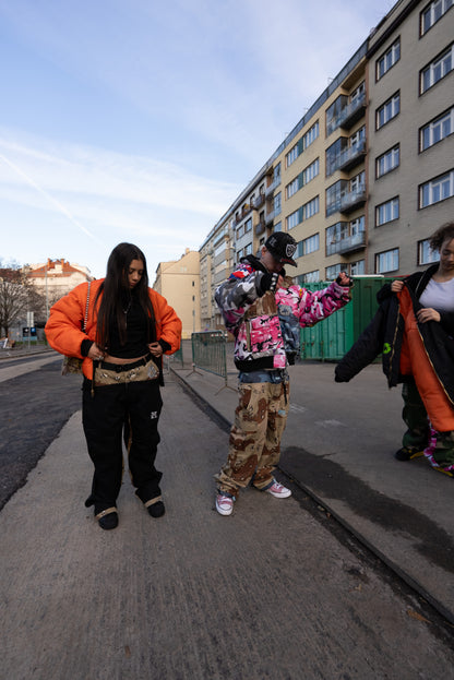 "Fly High" Jacket Green World - Black/Orange