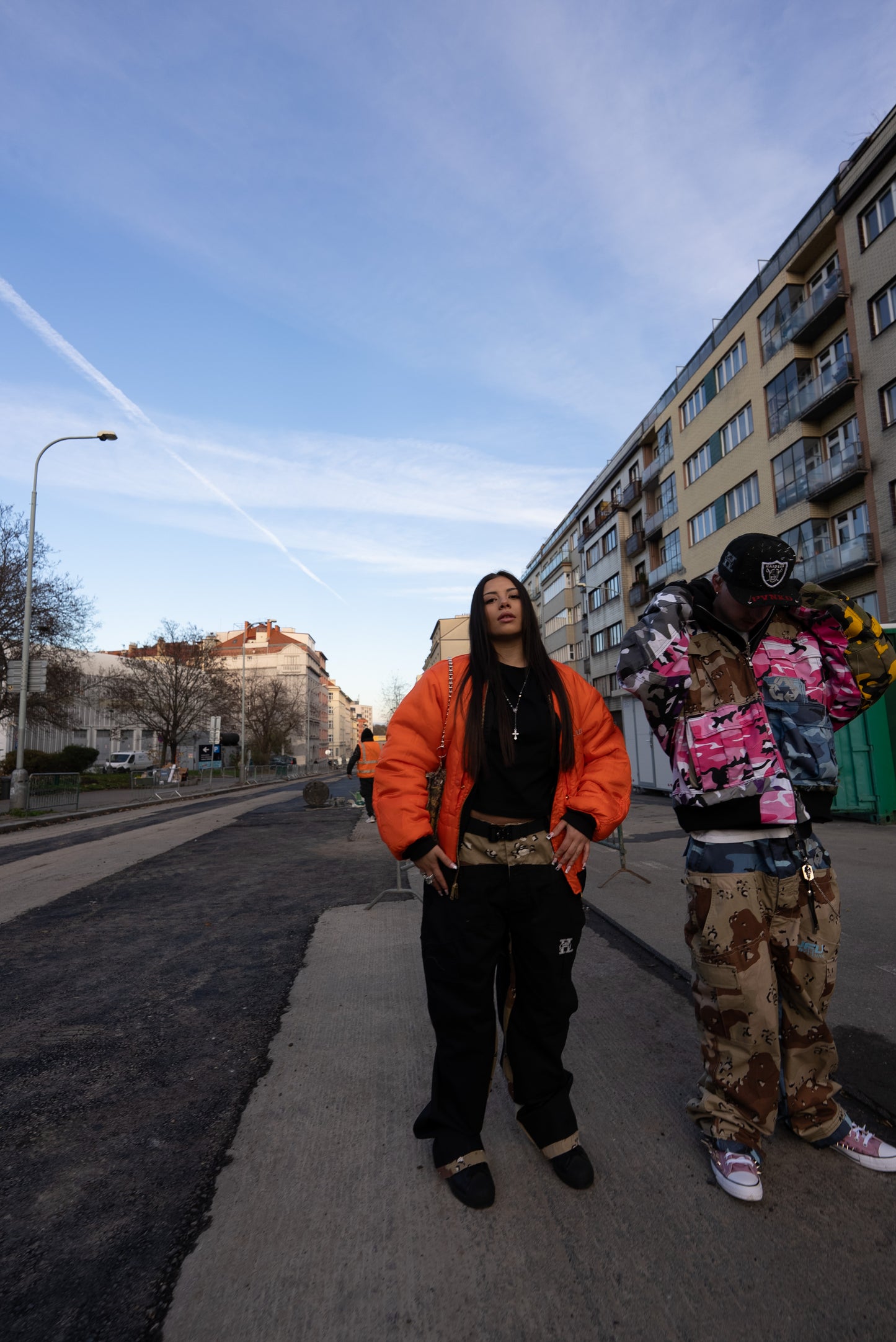 "Fly High" Jacket Green World - Black/Orange