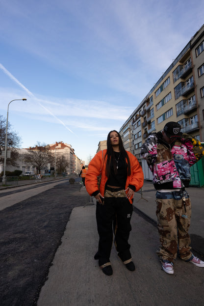 "Fly High" Jacket Green World - Black/Orange