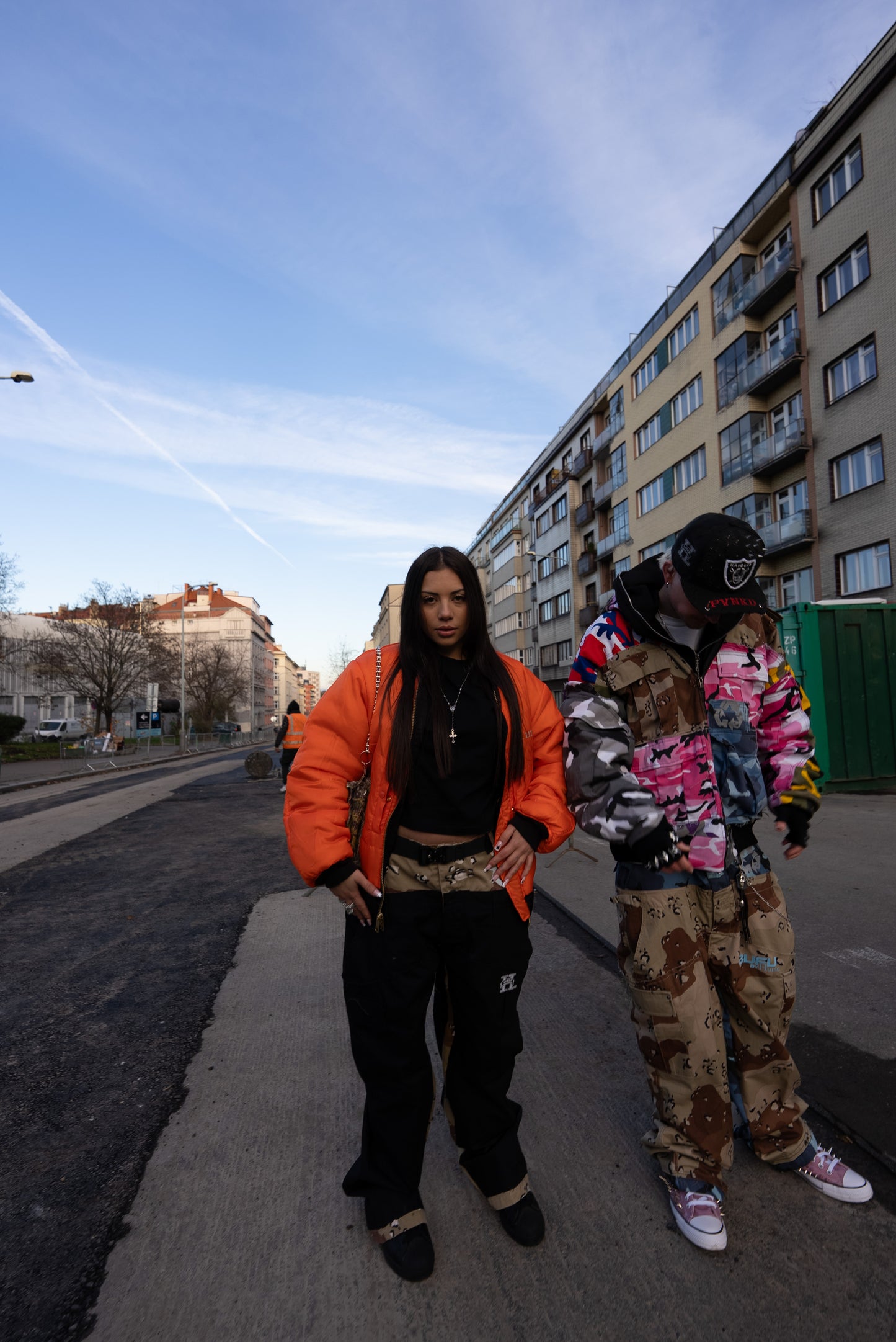 Reworked Double Cargo Pants 2.0 Blue/Desert