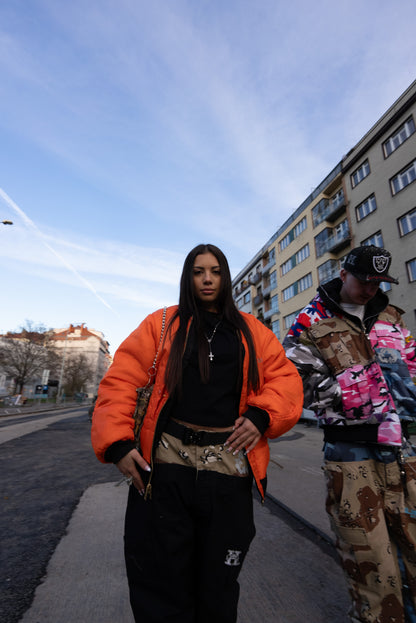 "Fly High" Jacket Green World - Black/Orange