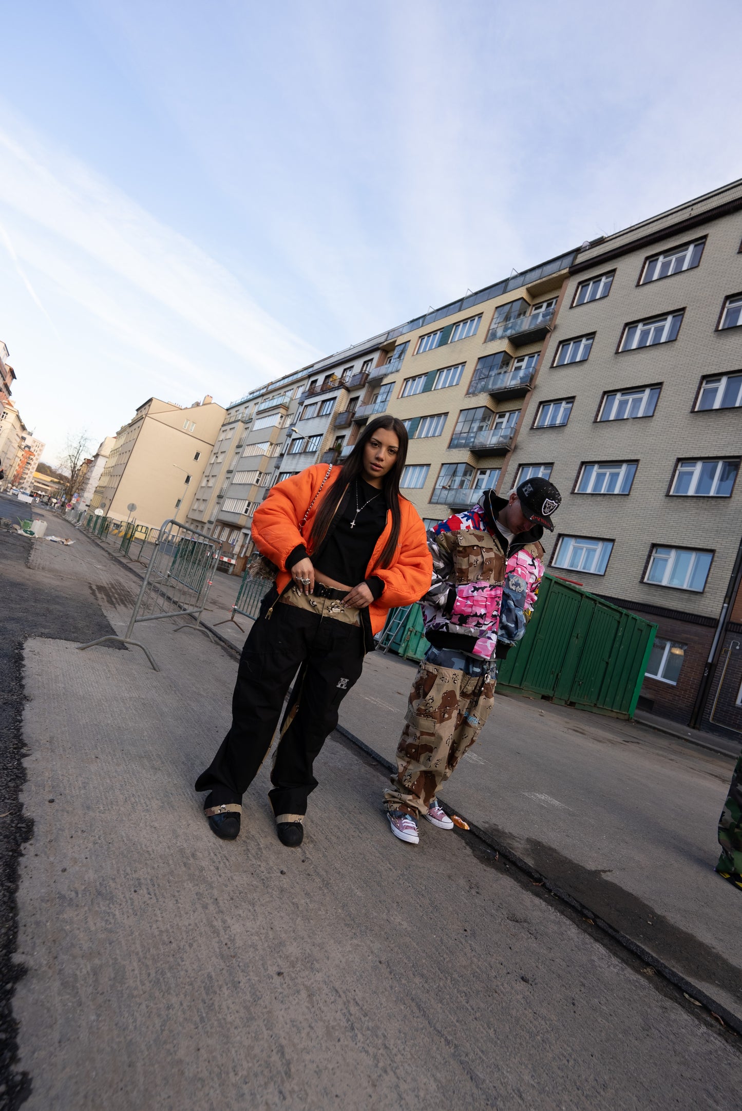 "Fly High" Jacket Green World - Black/Orange