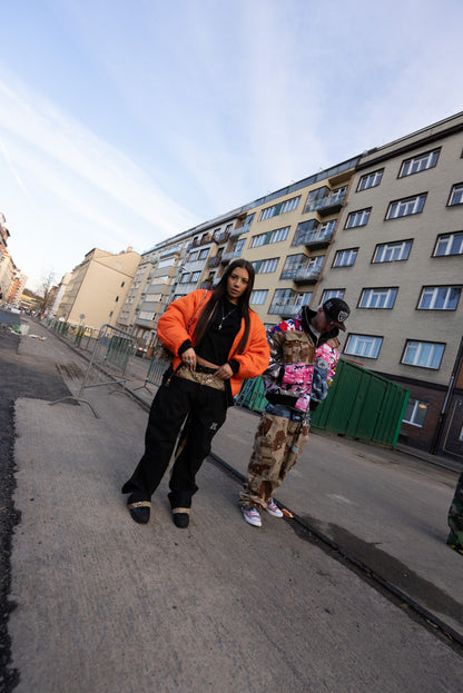 "Fly High" Jacket Green World - Black/Orange