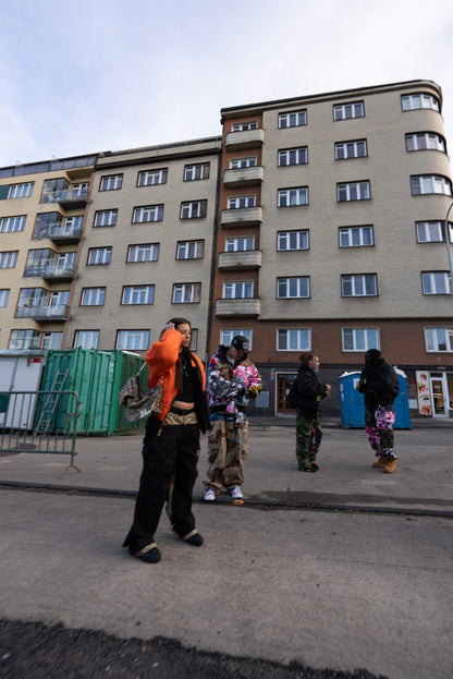 "Fly High" Jacket Green World - Black/Orange
