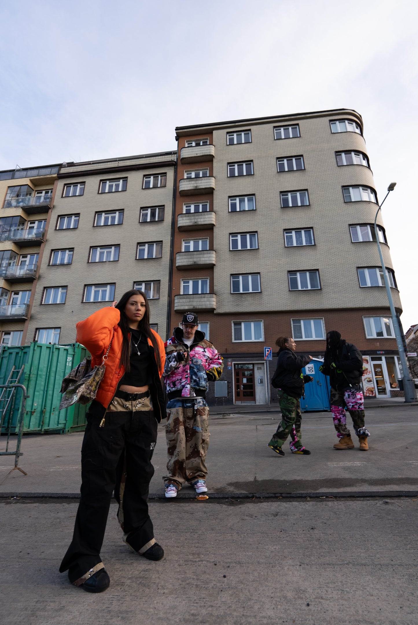 "Fly High" Jacket Green World - Black/Orange