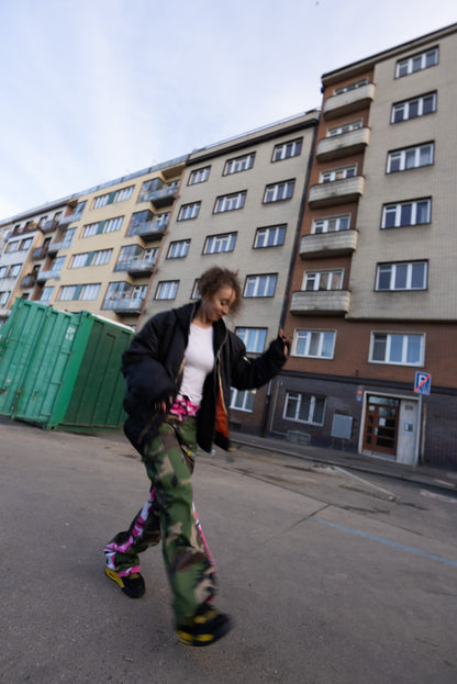 Reworked Double Cargo Pants 2.0 Pink/Woodland