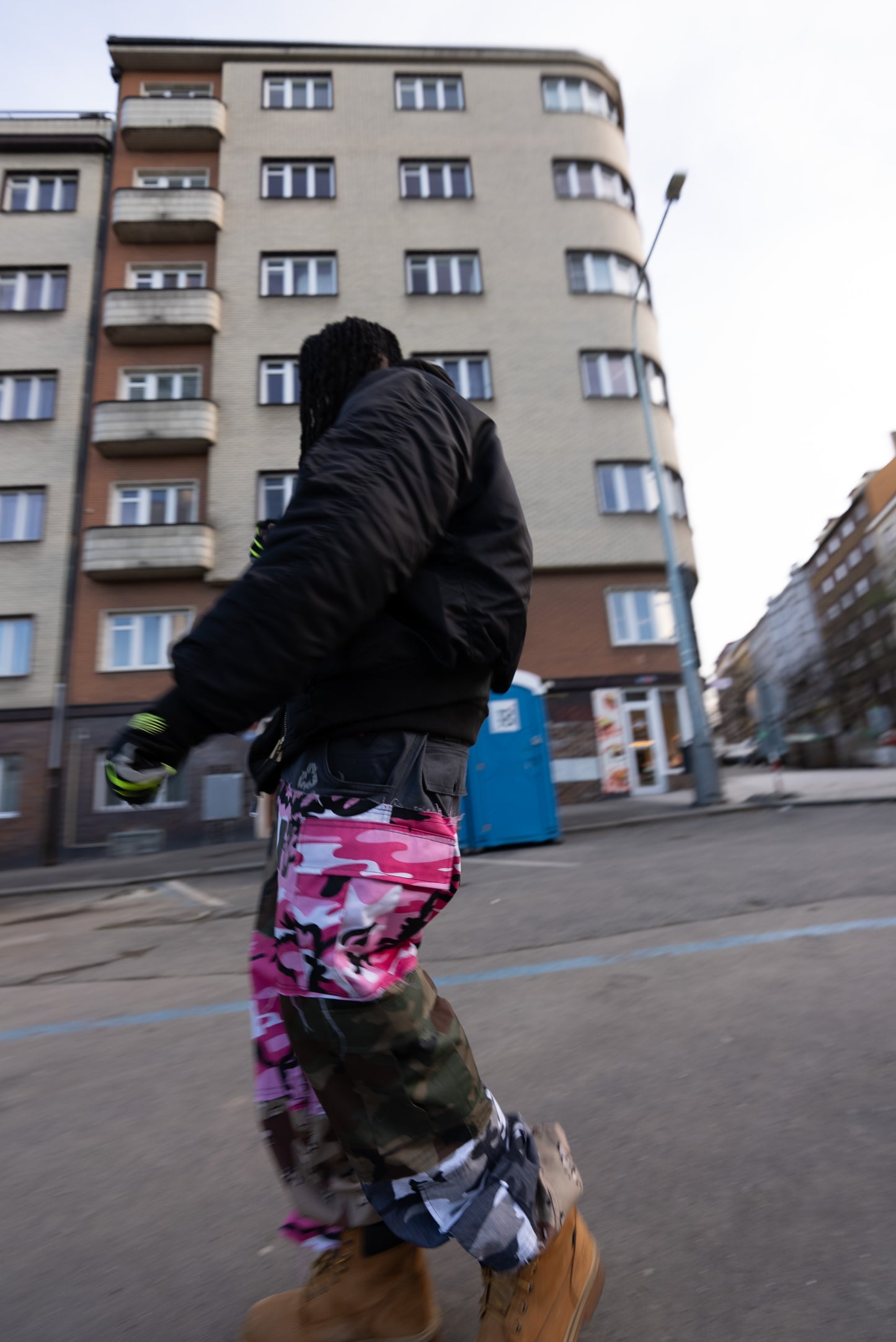 "Fly High" Jacket Green World - Black/Orange