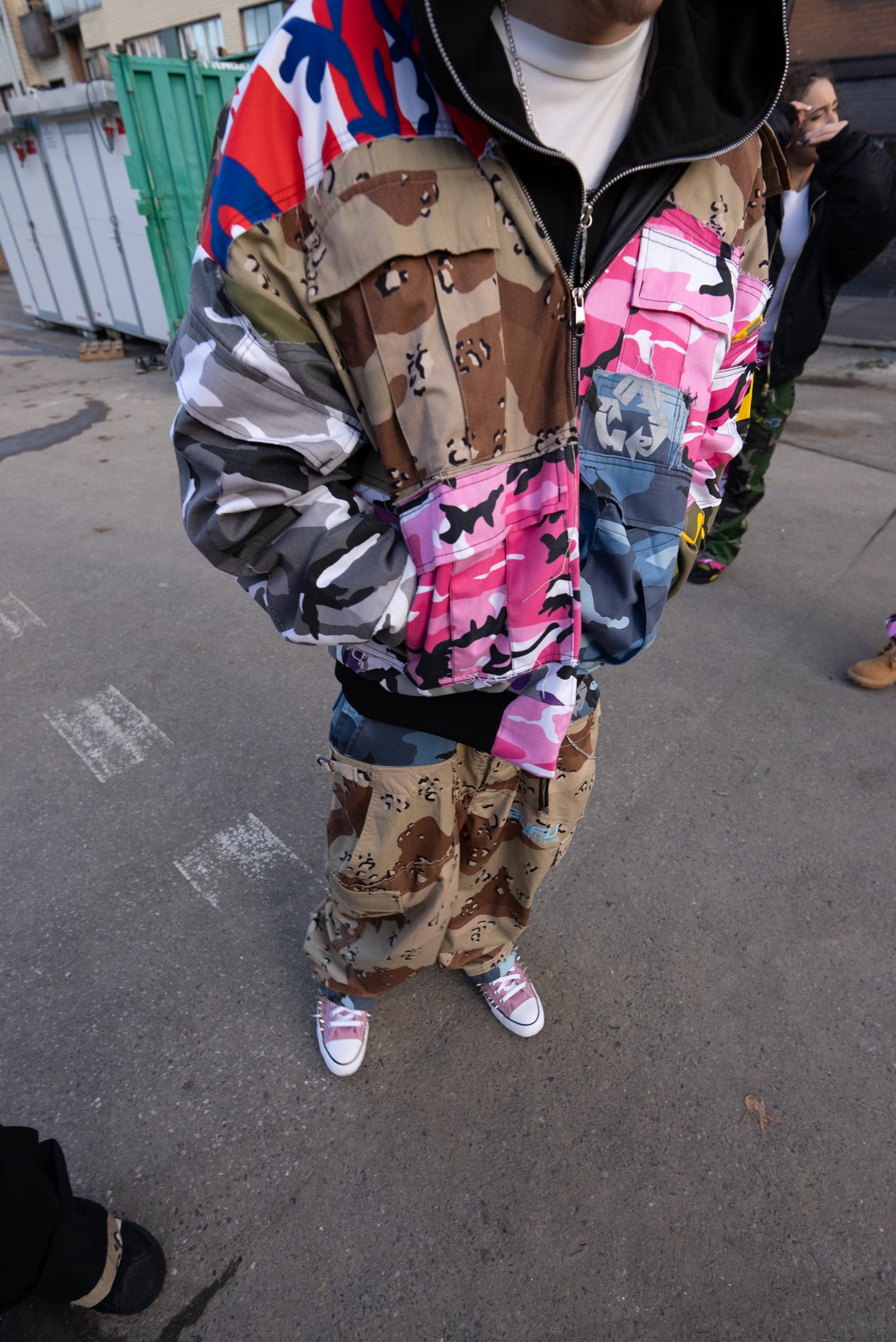 Reworked Double Cargo Pants 2.0 Blue/Desert