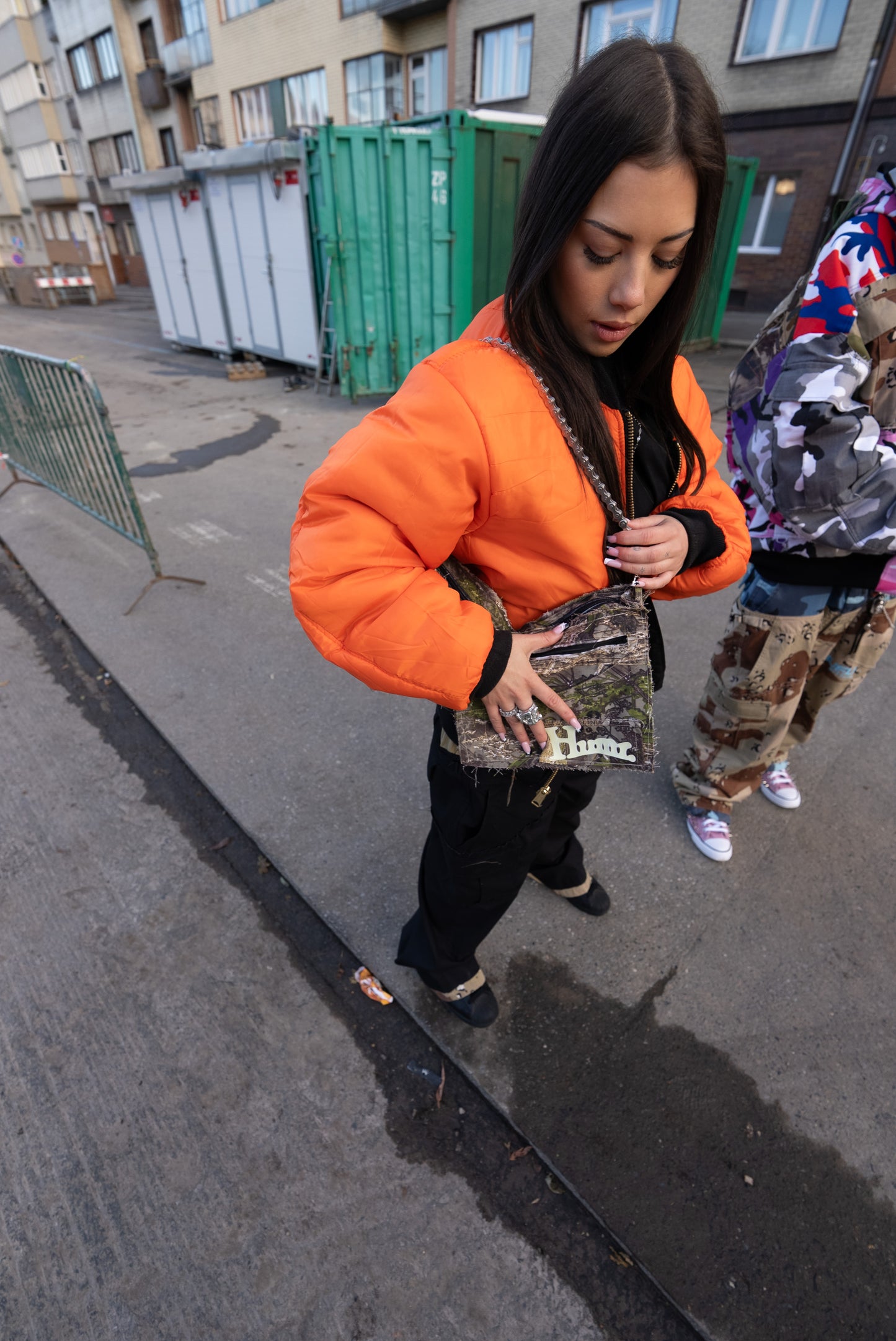 "Fly High" Jacket Green World - Black/Orange