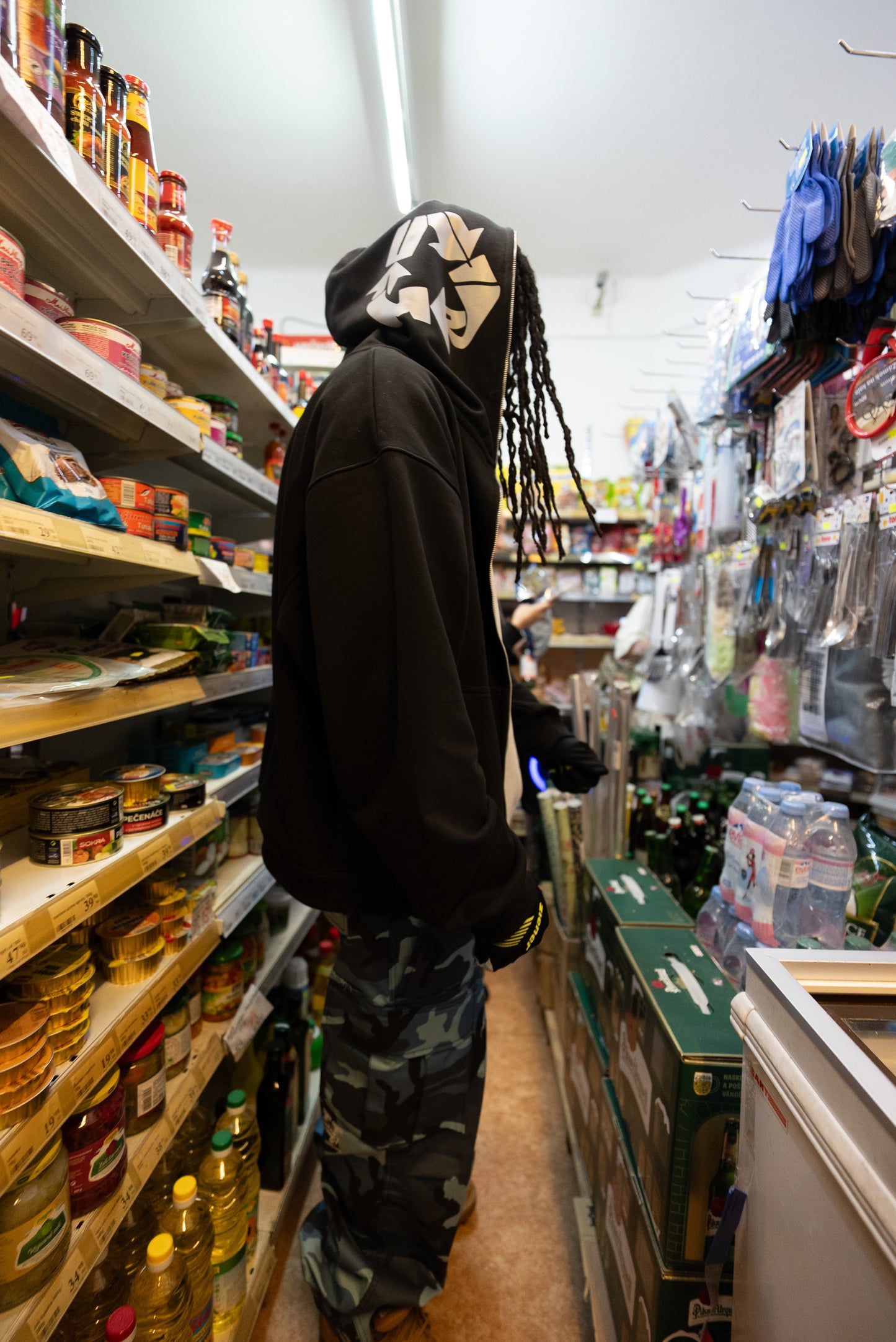 Reworked Double Cargo Pants 2.0 Woodland/Blue