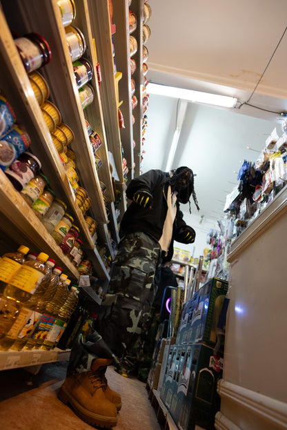 Reworked Double Cargo Pants 2.0 Woodland/Blue