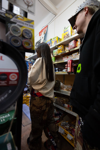 Reworked Double Cargo Pants 2.0 Blue-Red/Desert