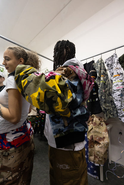 Reworked Double Cargo Pants 2.0 Blue/Beige