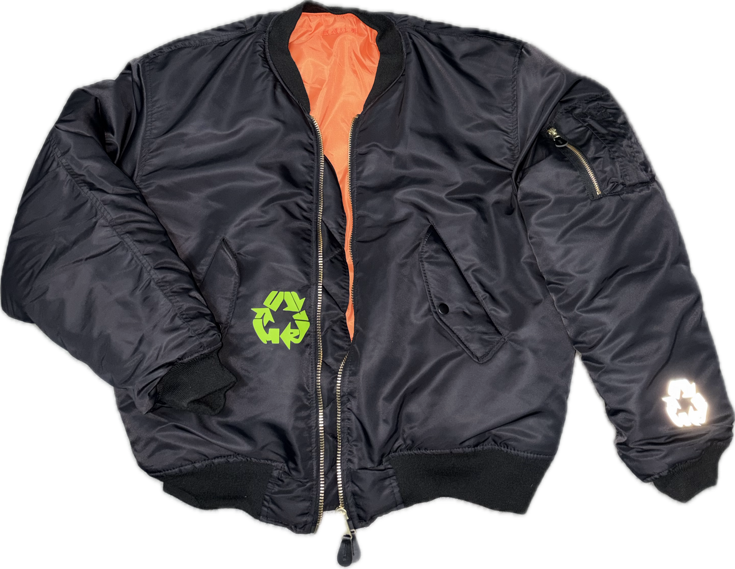 "Fly High" Jacket Green World - Black/Orange