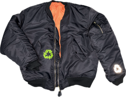 "Fly High" Jacket Green World - Black/Orange