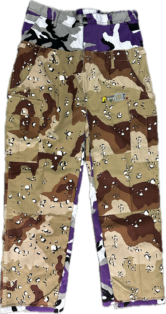 Reworked Double Cargo Pants 2.0 Purple/Desert
