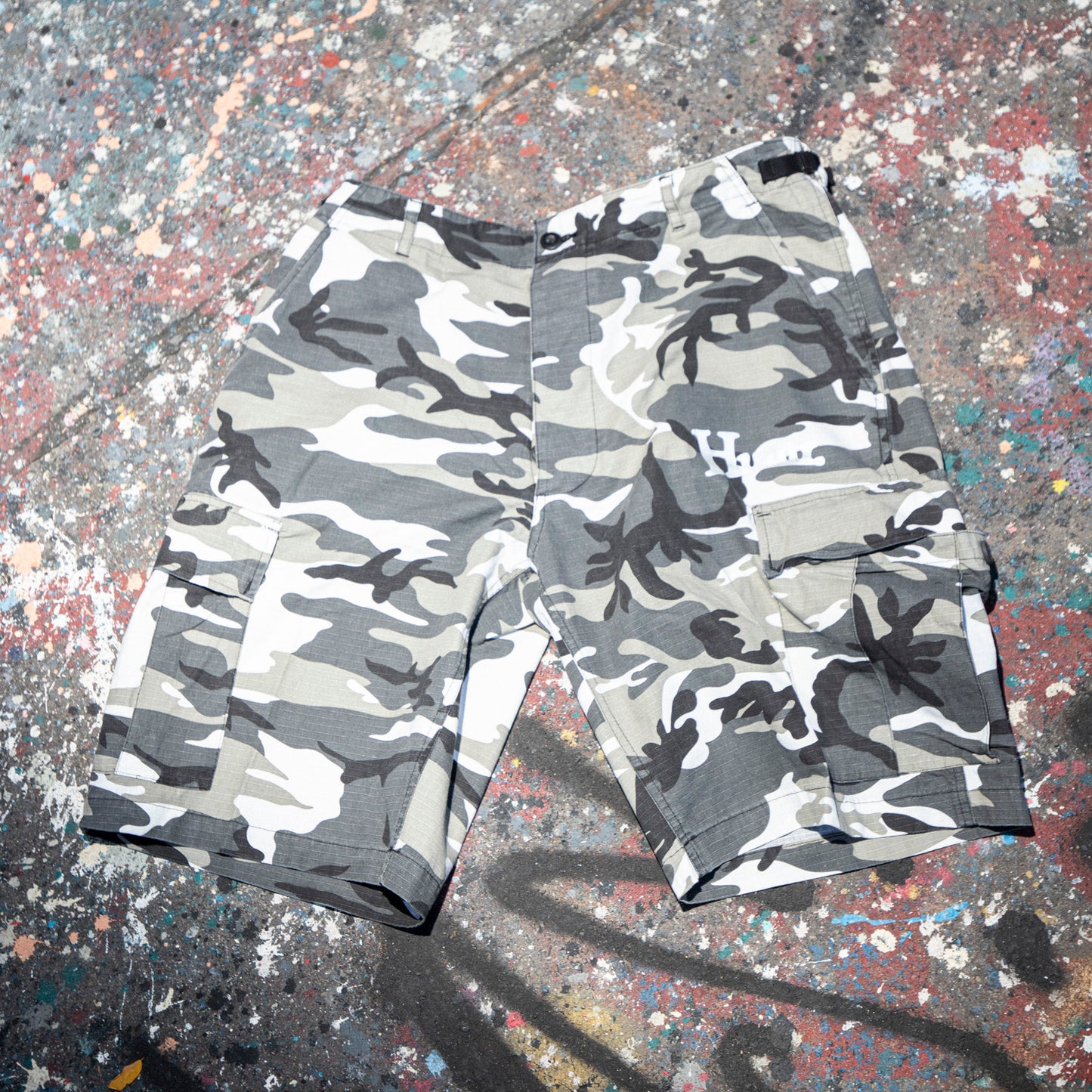 Cargo Shorts 2.5 Winter Camo Ripstop