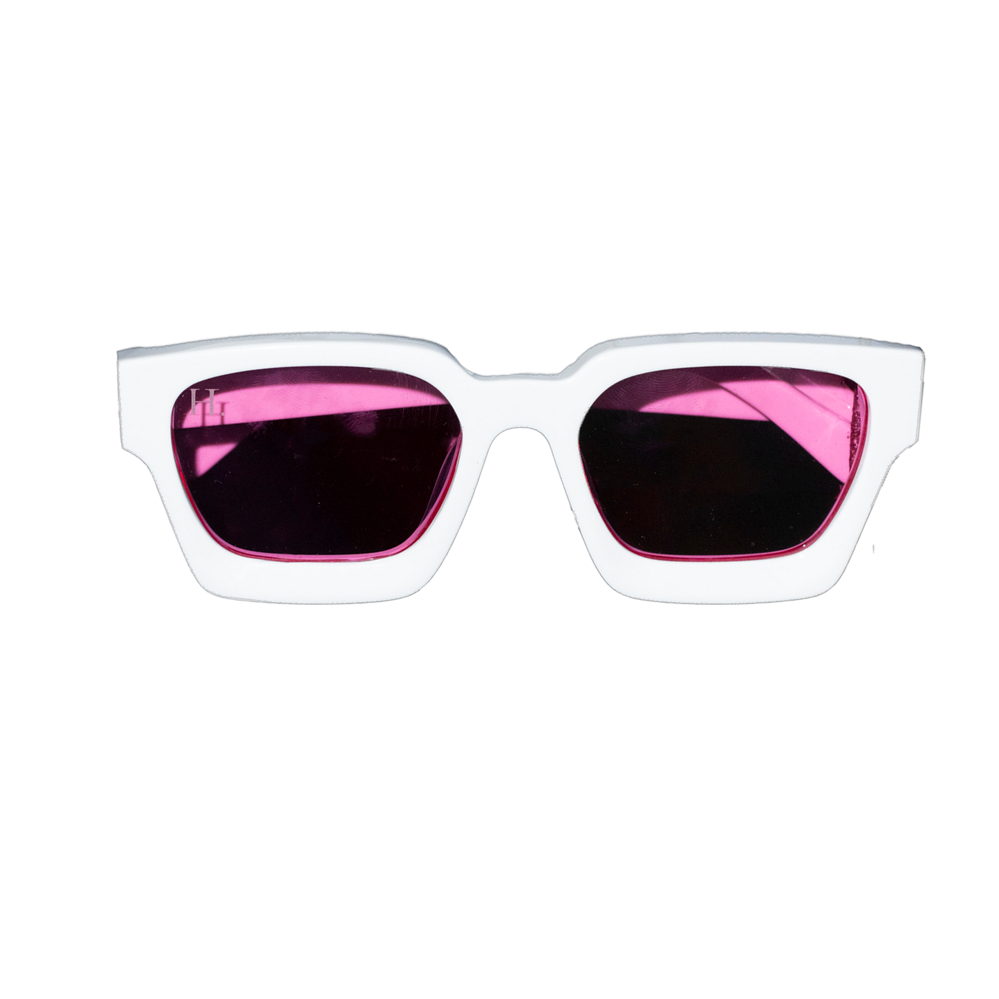 "District 821" Sunglasses White/Pink